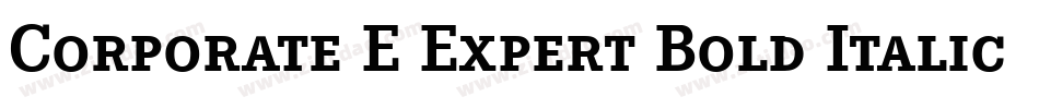 Corporate E Expert Bold Italic OsF字体转换